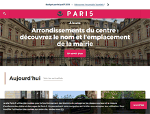 Tablet Screenshot of paris.fr